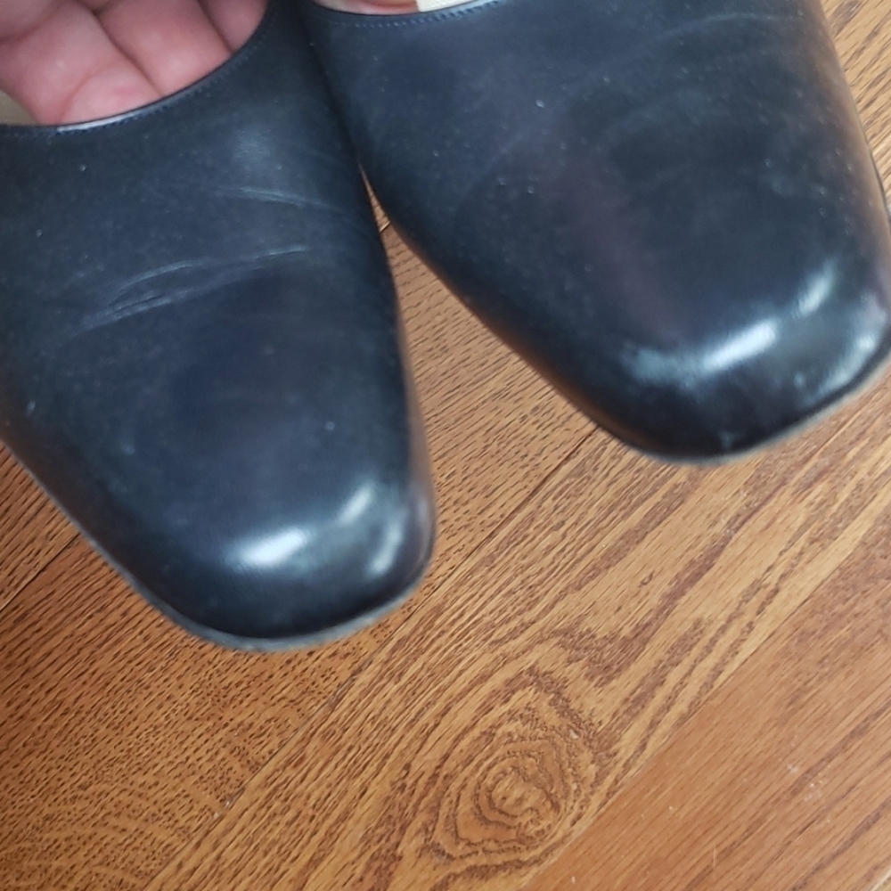 BALLY heels. Vintage leather blue heels - Picture 6 of 9